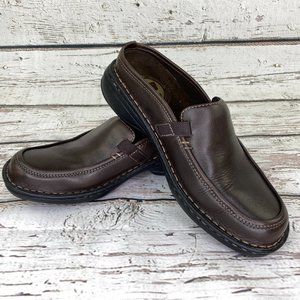 Merrell Women's 7M Tetra Slide Dark Brown Clogs